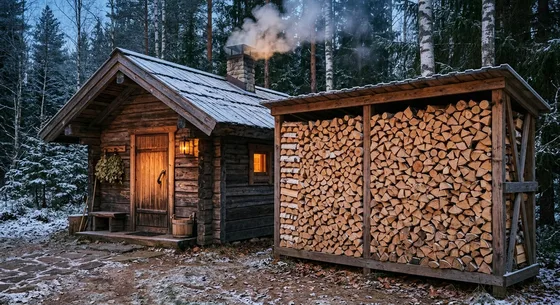 Укладка дров в Одинцове, улица Родниковая, 2